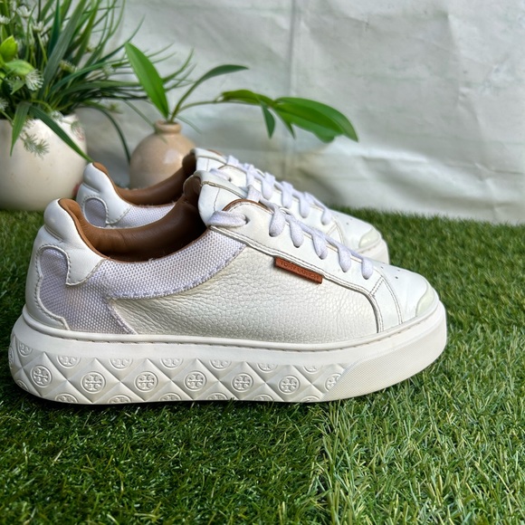 TORY BURCH Ladybug Sneaker Color: White / White / White women size 6.5 - Picture 10 of 17